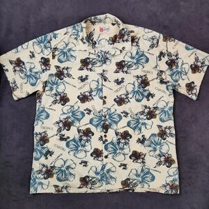 Hilo Hattie‎ Hawaiian Original Shirt Mens 2XL Paradise Isles Tropics Floral